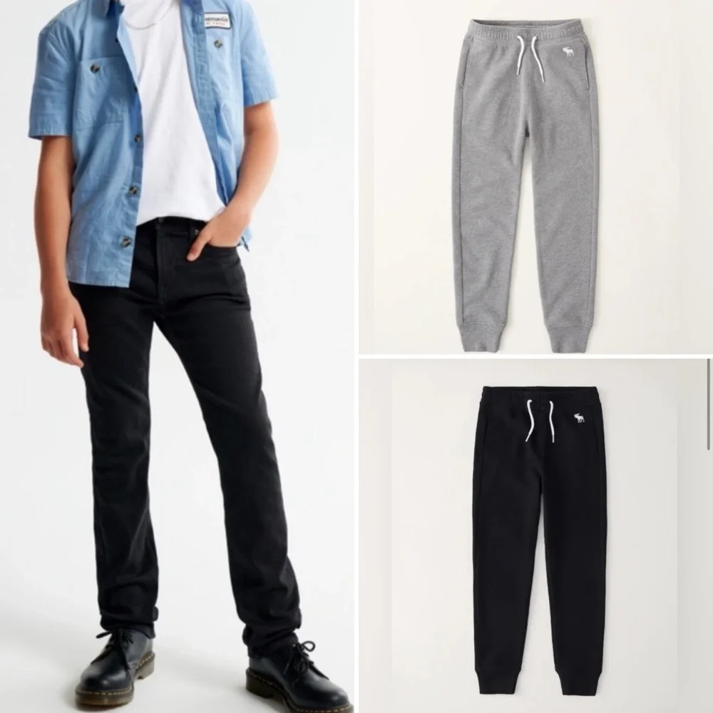 4 Abercrombie Nike Joggers Jeans LOT